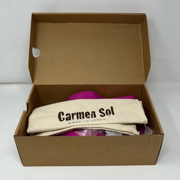 NWT Carmen Sol Tonino Wedge in Fuschia - Picture 13 of 14